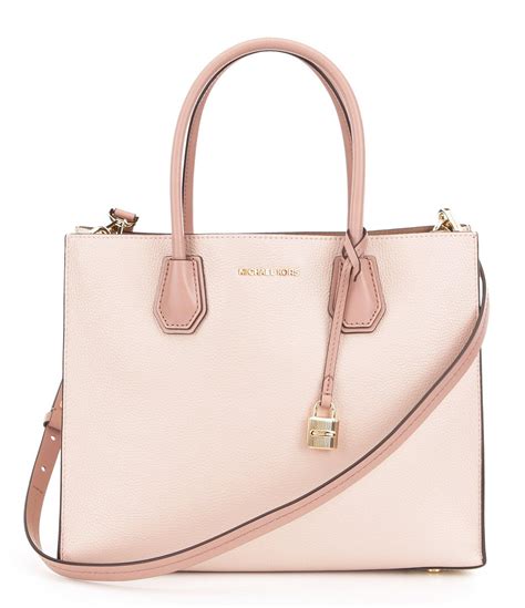 michael kors mercer large studio pink|Michael Kors mercer satchel.